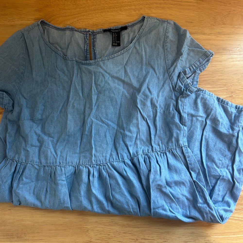 Women's Blue Denim Dress
